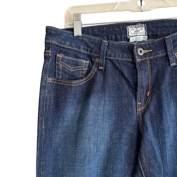 Levis 545 Low Rise Boot Cut Dark Wash Jeans Womens Sz 10 - Picture 10 of 16
